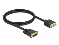 DeLOCK 86752 video kabel adapter 1 m DVI VGA (D-Sub) Zwart