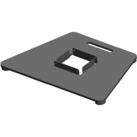 Elo Touch Solutions E797162 Signage kijelző tartókeret 55,9 cm (22") Fekete, Ezüst