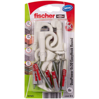 Fischer 557923 tornillo de anclaje y taco 6 pieza(s) Juego de enchufes de pared y tornillos 30 mm