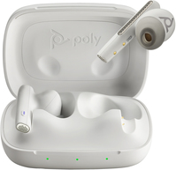 POLY Słuchawki douszne Voyager Free 60 UC M w kolorze białego piasku + adapter USB-A BT700 + podstawowe etui z ładowarką
