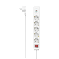Hama 00223186 power extension 1.4 m 5 AC outlet(s) Indoor White