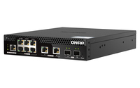 QNAP QSW-M2106PR-2S2T switch di rete Gestito L2 10G Ethernet (100/1000/10000) Supporto Power over Ethernet (PoE) 1U Nero