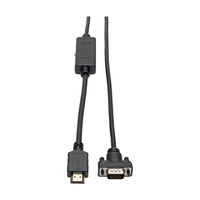 Tripp Lite P566-010-VGA adaptador de cable de vídeo 3 m HDMI HD15, MICRO-USB B Negro