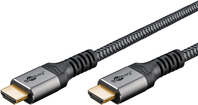 Goobay 65261 HDMI cable 2 m HDMI Type A (Standard) Black, Silver