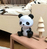 A Little Lovely Company Panda Baby-Nachtlicht Freistehend Schwarz, Weiß LED