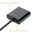 Techly HDMI - VGA+3.5mm+Micro USB B M/F 0,15 m Noir