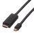 ROLINE 11.04.5796 adaptador de cable de vídeo 2 m Mini DisplayPort Negro
