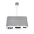 Silverstone SST-EP08C laptop dock & poortreplicator USB 3.2 Gen 1 (3.1 Gen 1) Type-C Houtskool