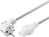 Goobay Angled Connection Cable with hot-condition coupler, 2 m, White and Silver