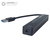 connektgear 4 Port Hub USB 3 - with UK Power Supply - Black