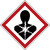 Brady GHS Symbol - Respiratory Hazard 4 pcs
