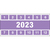 Brady Inspection Date Labels 57.00 etiqueta autoadhesiva Rectángulo Permanente Púrpura, Blanco 250 pieza(s)