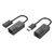 Techly IUSB-EXTENDTY2 cambiador de género para cable RJ-45 USB 2.0 Type-A Negro