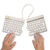 R-Go Tools Ergonomisch toetsenbord R-Go Split Break met pauzesoftware, gesplitst toetsenbord, QWERTY (NORDIC), Bluetooth, wit