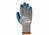 Ansell Mehrzweckhandschuh Powerflex® 80-100, Gr. 7, blau/grau, Polyester/Baumwolle, Naturgummilatex, Strickbund, EN 388