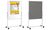 Bi-Office Tableau mixte mobile Duo, tableau blanc / feutre (70030128)
