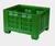Großvolumenbehälter Obst- und Gemüsetransportbox CTX-2T mit 2 Traversen, 1200x1000x785mm, Farbe Grün