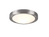 Bad Deckenleuchte CONDUS in Silber mit Glas Opal Weiß Ø 31,5cm - Badlampen