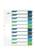 Durable 10 Part Numbered Tab Punched Index Dividers + Cover | A4+ | Colour Coded
