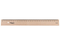 liniaal Aristo 30cm hout met metaalinleg