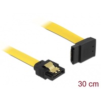 DELOCK kábel SATA 6 Gb/s egyenes-90 fok fel 30cm sárga