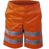 *****Warnschutz-Shorts aus 80% Poly / 20% BW, orange, Gr. 56