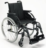 Rollstuhl Action3 NG BW,schwarz,desk,SB38,ST40-45,PU,Tr.Br.f.BG
