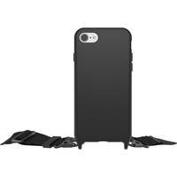 OtterBox React Necklace Case Apple iPhone SE (2022/2020)/8/7 - Schwarz - ProPack (ohne Verpackung - nachhaltig) - Schutzhülle mit Lanyard/Umhängeband