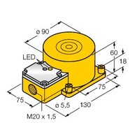 Sensor induktiv NI60-K90SR-FZ3X2