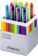 KARIN Real Brush Pen Pro 0.4mm 31C12 Neon Colors 12 Stück