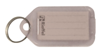 RIEFFEL SWITZERLAND Schlüsseletiketten 38x22mm KT 1000 TRANSPARENT transparent 100 Stück