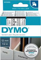 Artikeldetailsicht DYMO DYMO Schriftband Nr. 45010 schwarz/transparent - 12mm x7mtr.