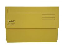 Exacompta Forever Document Wallet Manilla Foolscap Bright Yellow (Pack of 25)