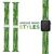 NALIA Fabric Bracelet Braided Smart Watch Strap compatible with Apple Watch Strap SE & Series 8/7/6/5/4/3/2/1, 38mm 40mm 41mm, iWatch Band Wrist Strap, Men & Women Faded Green