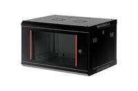 Coffret Ess en Kit 4U prof. 600 AV verre flancs amo. noir