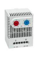 Thermostat, Öffner/Schließer, -10-50 °C/20-80 °C, (L x B x H) 50 x 46 x 67 mm, 0