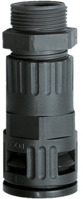 Kunststoff-Schlauchverschraubung, M12, Kunststoff, IP66, grau, (L) 51 mm