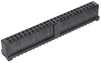 Federleiste, 50-polig, RM 2.54 mm, gerade, schwarz, 09195506824