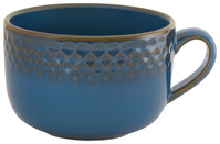 Cappuccino-Obertasse Aranda; 350ml, 10x7 cm (ØxH); blau; 4 Stk/Pck