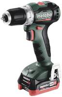 Metabo PowerMaxx BS 12 BL 601044800 Akkus fúrócsavarozó 12 V 4 Ah Lítiumion 2. akkuval, Töltővel, kefe nélkül