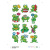 Stickers DECOR grenouilles, 3 feuilles