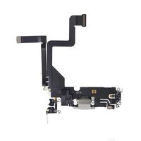 USB Charging Flex Cable - Silver Original New for Apple iPhone 14 Pro Handy-Ersatzteile