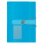 Fächermappe A4 PP 12 Fächer transparent blau easy orga to go