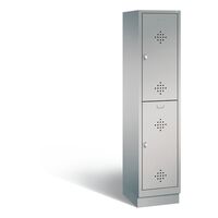 CLASSIC cloakroom locker with plinth, double tier