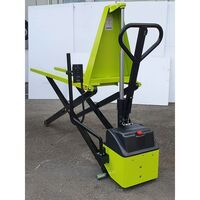 High-lift pallet truck, electro-hydraulic with level adjustment