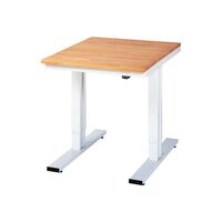 Work table, electric height adjustment