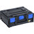 Caja de transporte y almacenamiento, negro/azul, ABS, L x A x H exteriores 396 x 296 x 145 mm.
