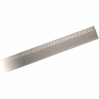 Aluminium-Lineal mm-Teilung 100cm Gummiauflage