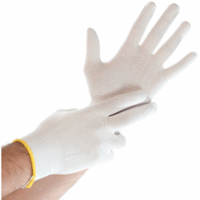 Nylon-Feinstrick-Handschuh Ultra Flex M/8 weiß VE=12 Paar