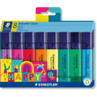 Textmarker Textsurfer classic Happy Colours VE=8 Stück